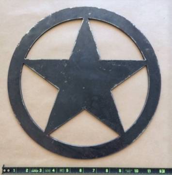 Image of item: 12" FLAT CIRCLE/STAR