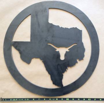 Image of item: 18" LONGHORN TEXAS  with flat circle