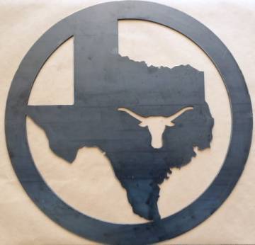 Image of item: 24" LONGHORN TEXAS  with flat circle