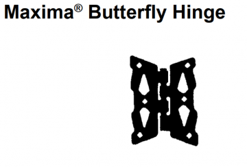 Image of item: pr. MAX 8"BUTTERFLY hinge with screws
