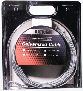 Image of item: 3/16"x100'GALV CABLE