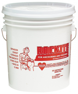 Image of item: ROCKITE 50-LB. PAIL fast set cement