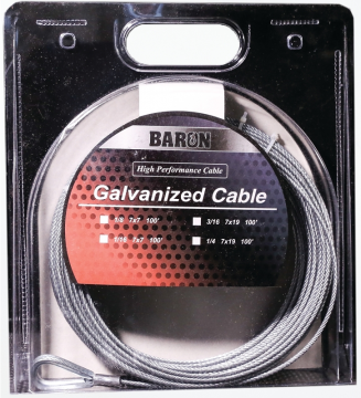 Image of item: 1/4"x 100'GALV CABLE