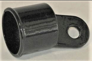 Image of item: BLK 1-5/8"railENDcup steel rail end cup