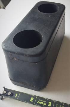 Image of item: RUBBER GATE STOP 6" high x 3" wide