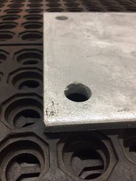 Image of item: 8" SQ. FLOOR PLATE  3/8" galv. steel