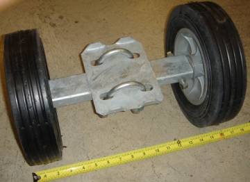 Image of item: 10" SOLID DOUBLE     ROLLER ASSEMBLY