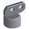Image of item: 1-5/8"RAIL END CUP  2 HOLE