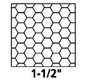 Image of item: CLOSEOUT 1.5"x24"   150'BLK CHICKEN WIRE