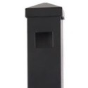 Image of item: 2"x70"RES PUPPY HVY GATE POST ALUM W/CAP